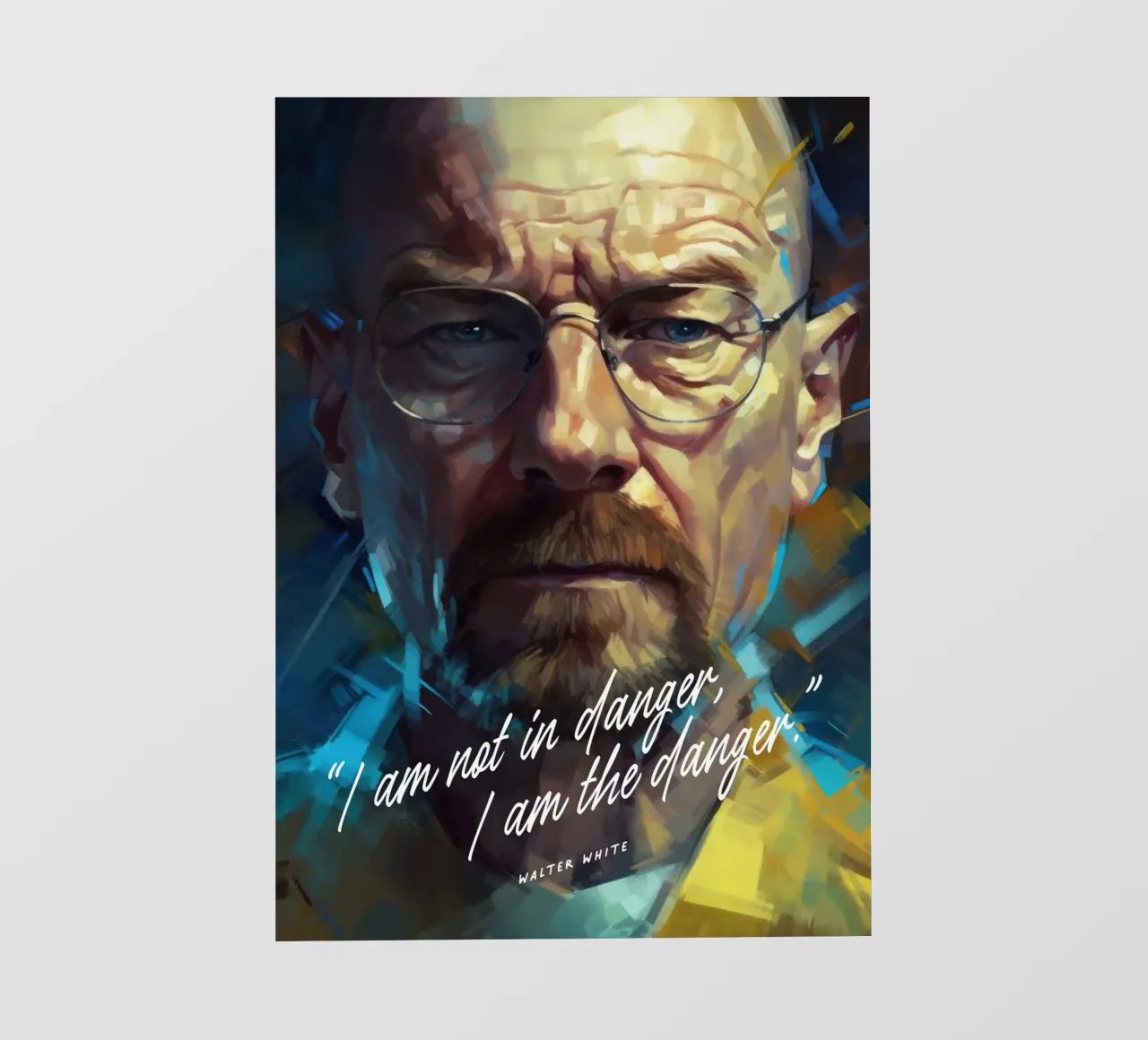 Walter White Breaking Bad Art Quote pellicola backlit da Lootprint