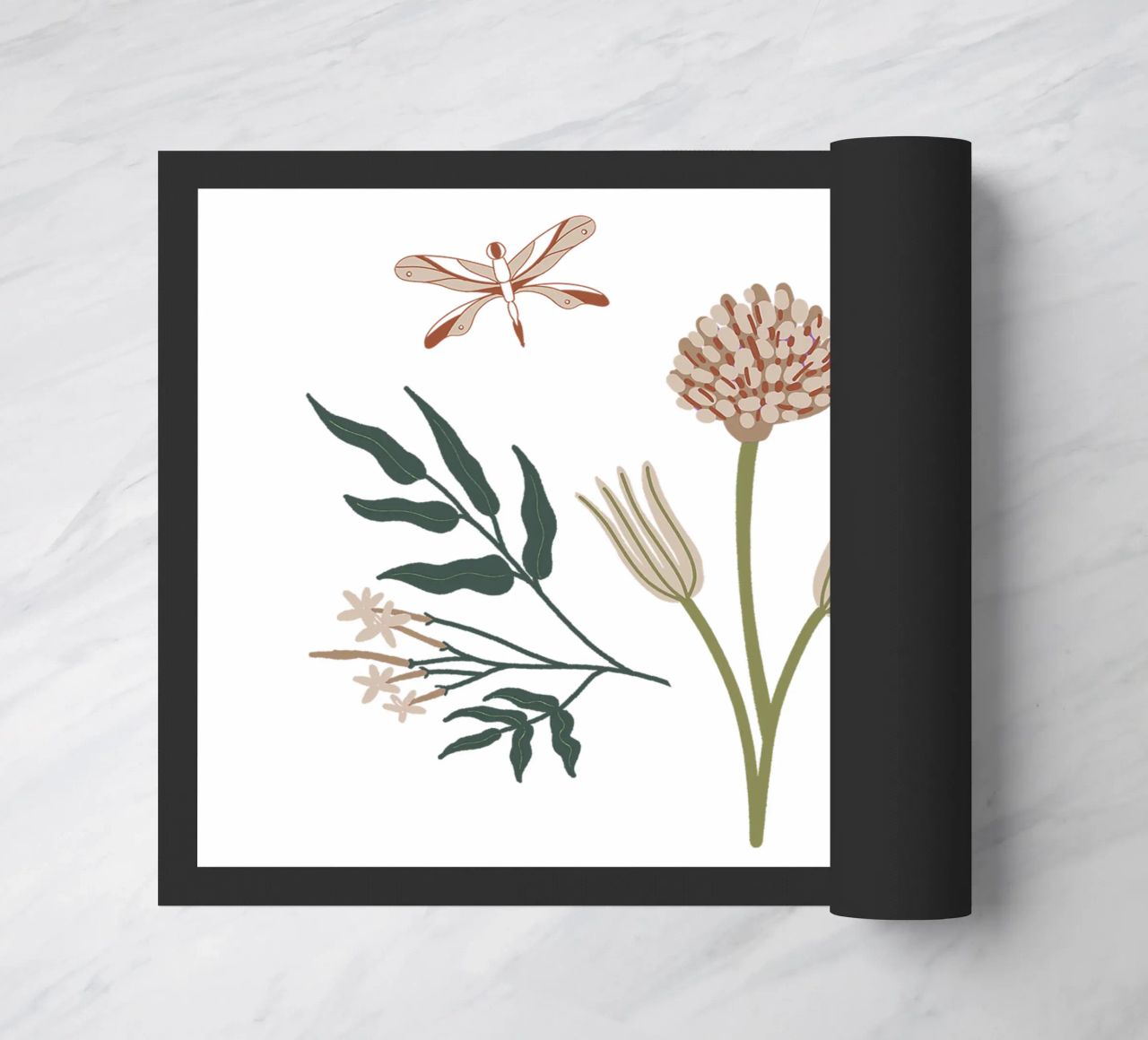 Flowers & Butterflies Bouquet with Name zerbino da anisillustration