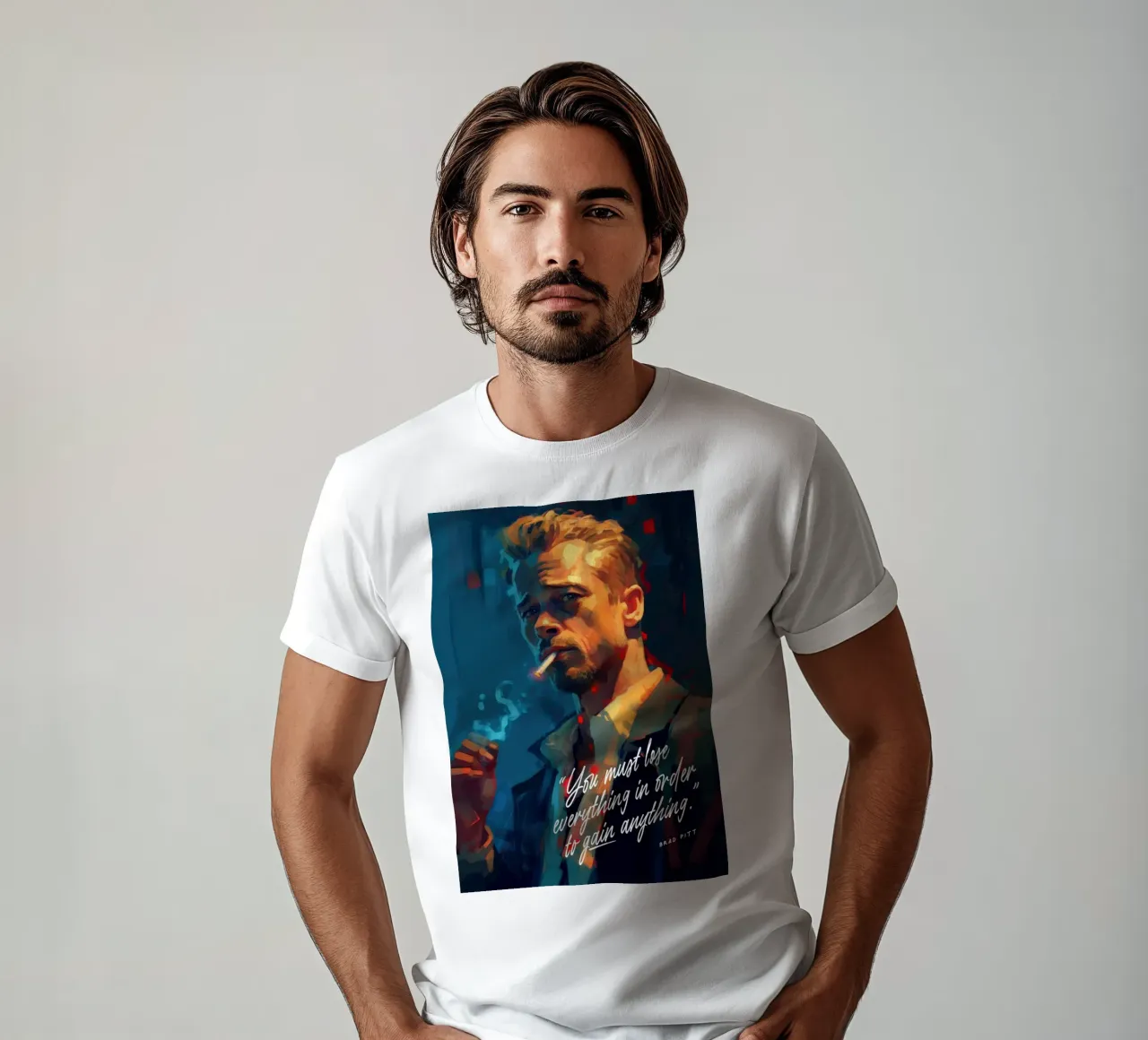 Brad Pitt Art Quote t-shirt da Lootprint