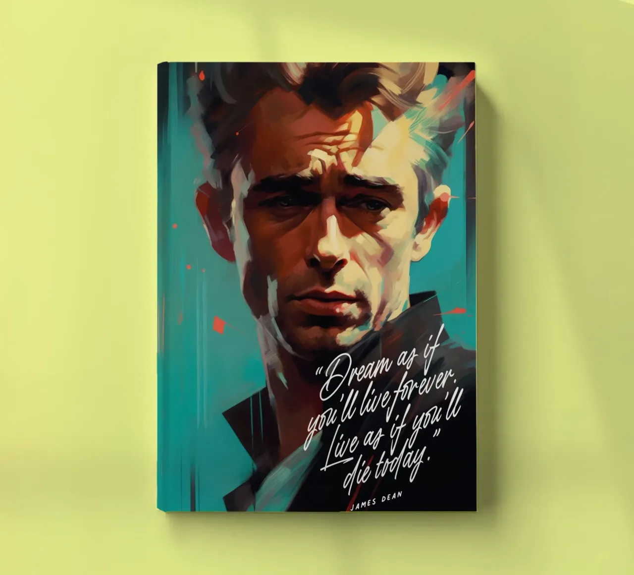 James Dean Art Quote diario da Lootprint