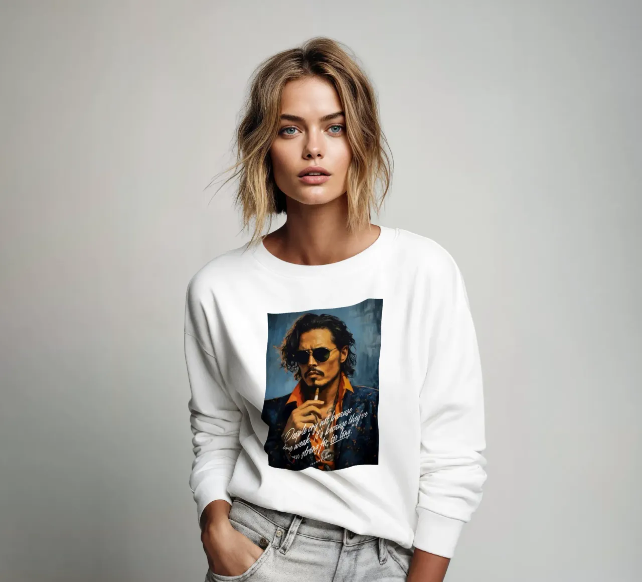 Johnny Depp Art Quote felpa da Lootprint