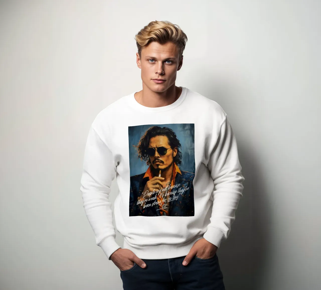Johnny Depp Art Quote felpa da Lootprint