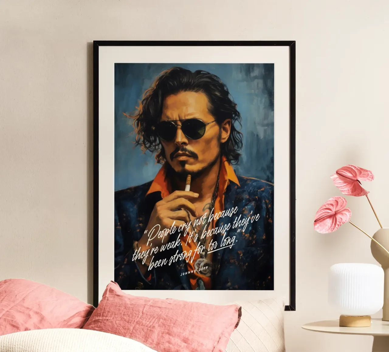 Johnny Depp Art Quote carta hahnemühle da Lootprint