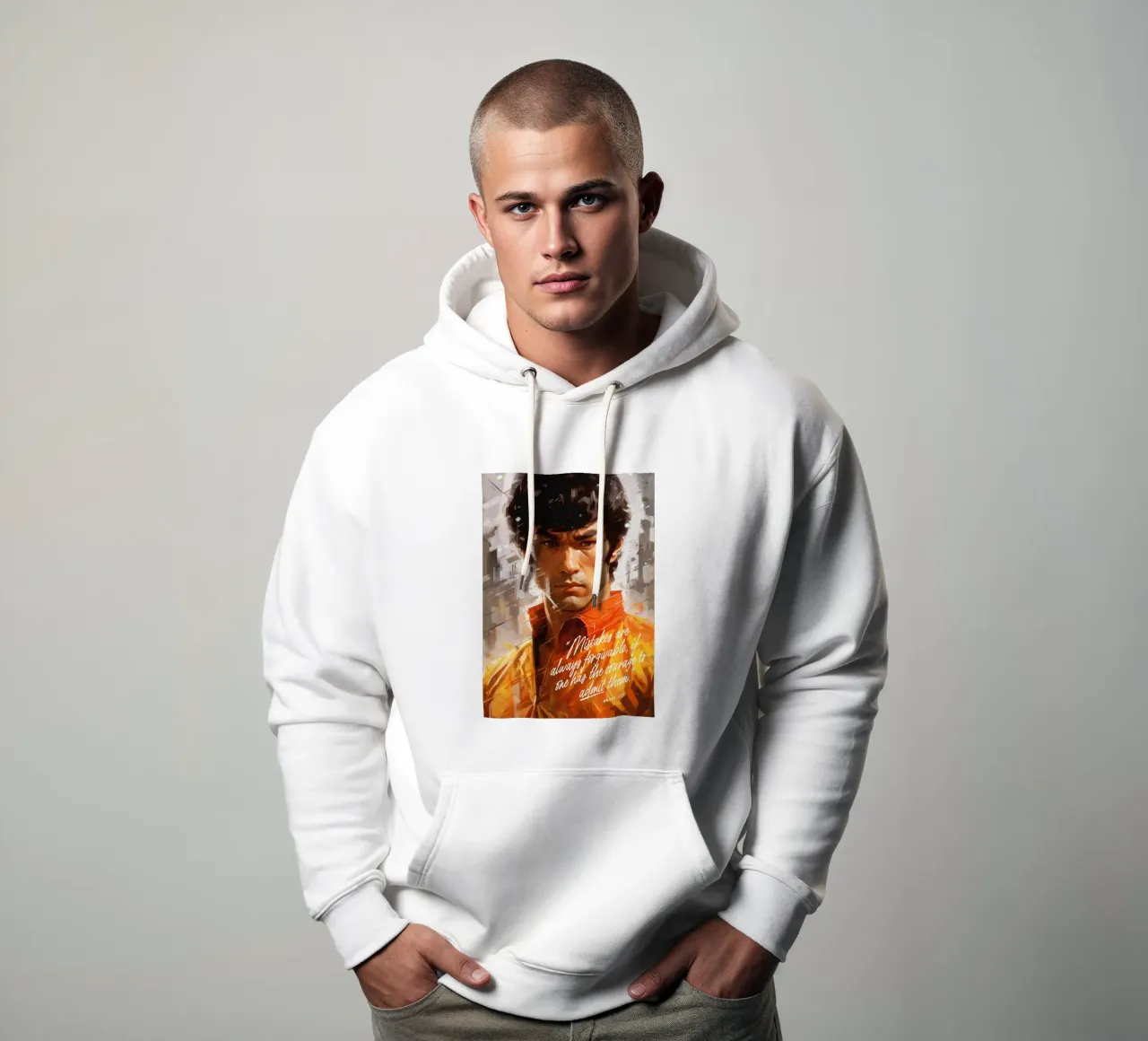 Bruce Lee Art Quote felpa con cappuccio da Lootprint