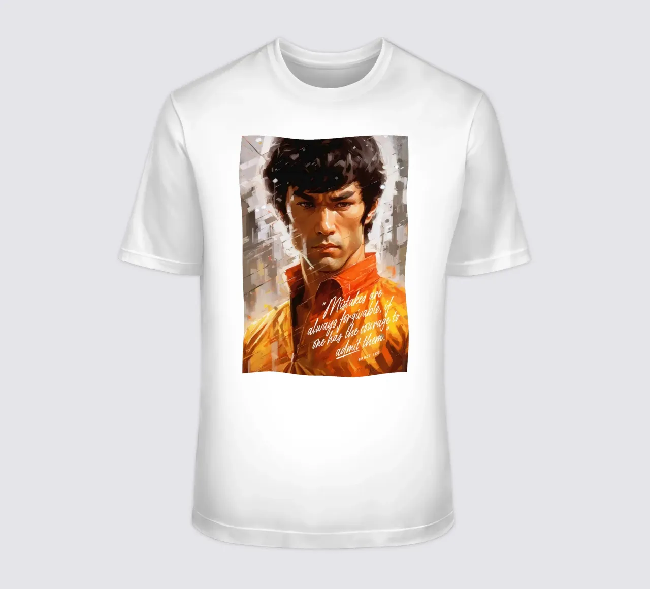 Bruce Lee Art Quote t-shirt by Lootprint