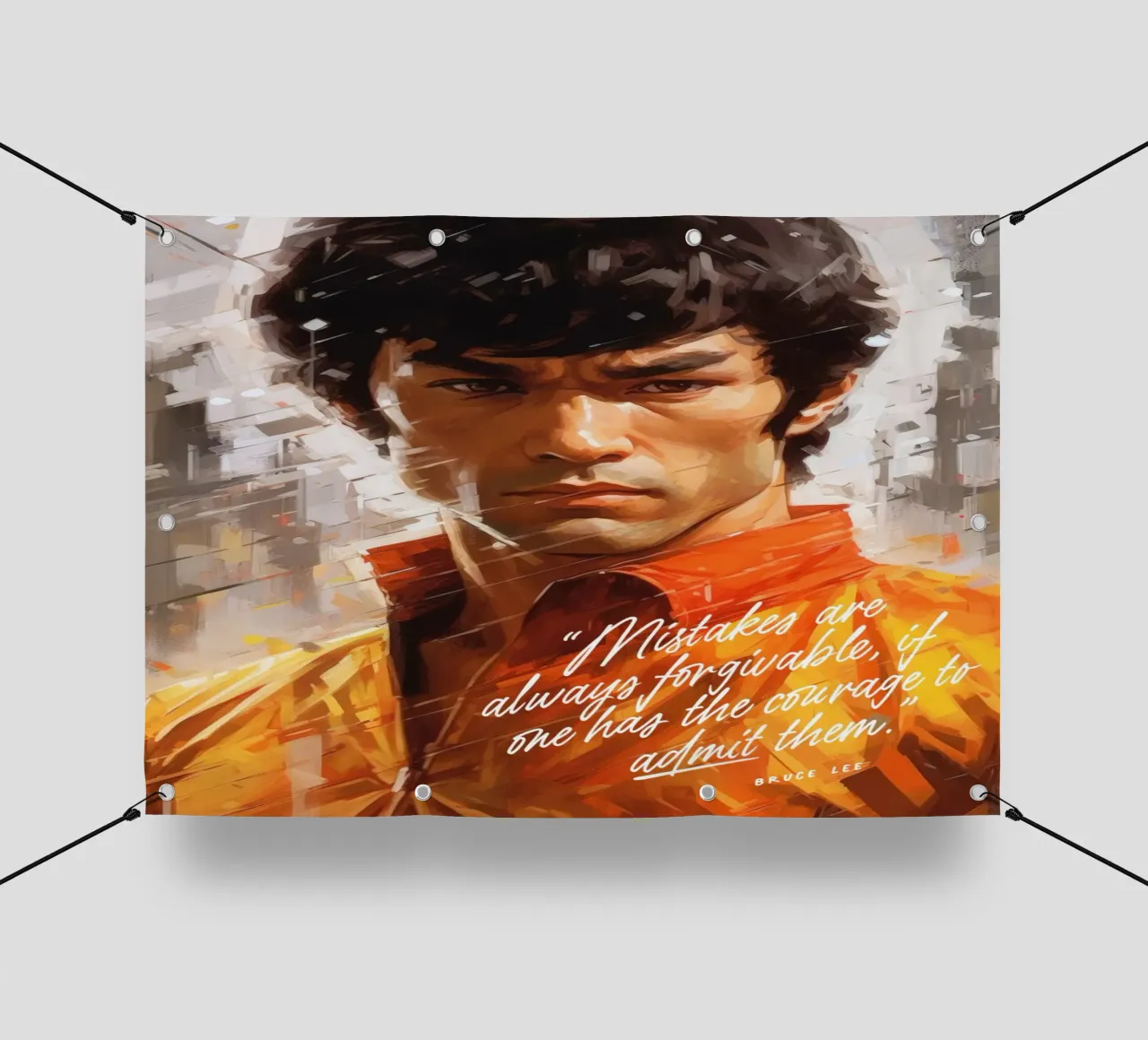 Bruce Lee Art Quote telo in pvc da Lootprint