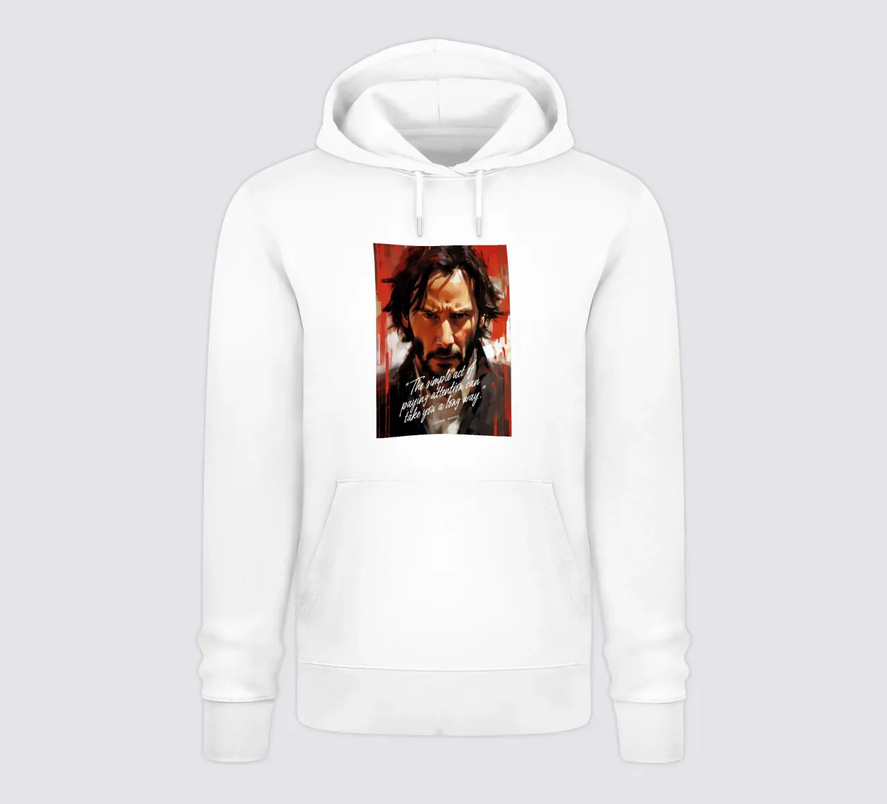 Keanu Reeves Art Quote felpa con cappuccio da Lootprint