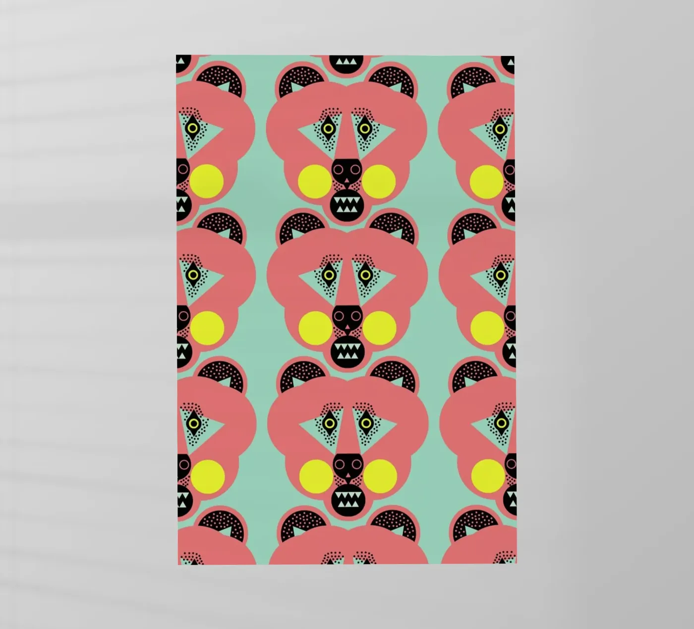 Bear Necessities backlit folie van Gareth Pollock Design