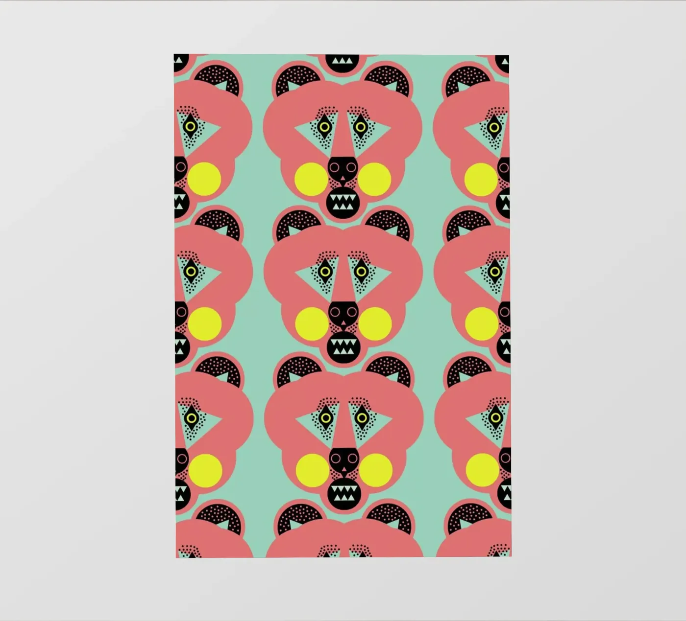 Bear Necessities backlit folie van Gareth Pollock Design