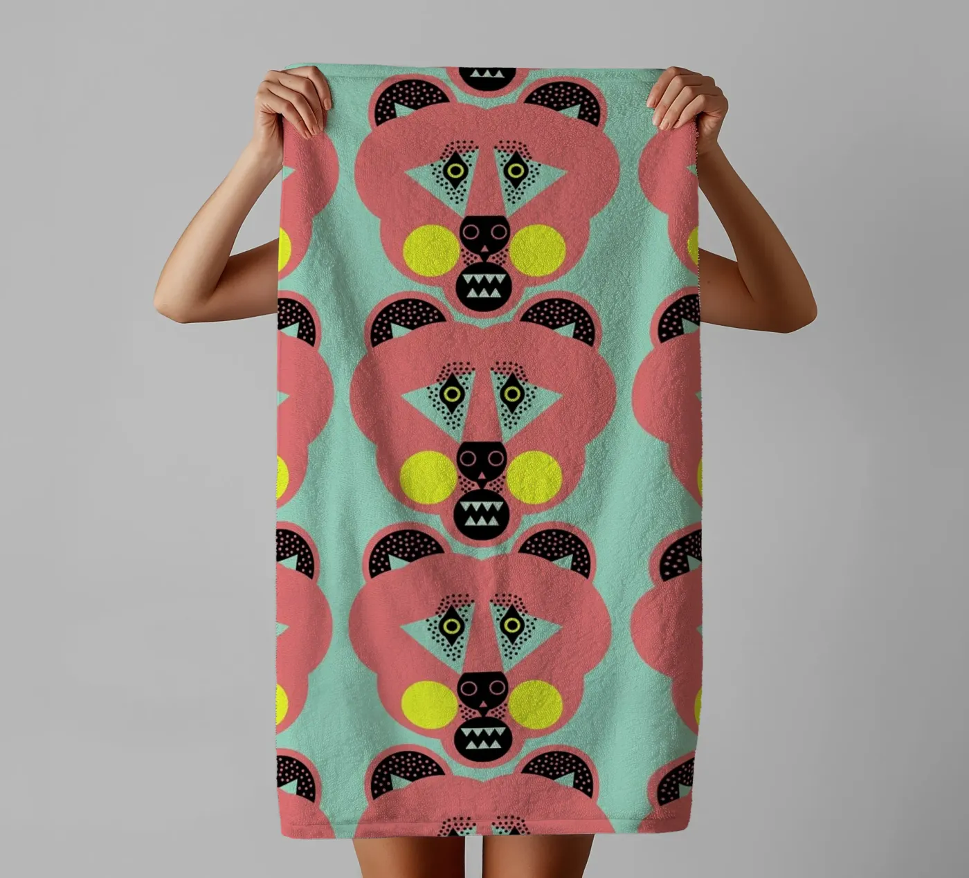 Bear Necessities badhanddoek van Gareth Pollock Design