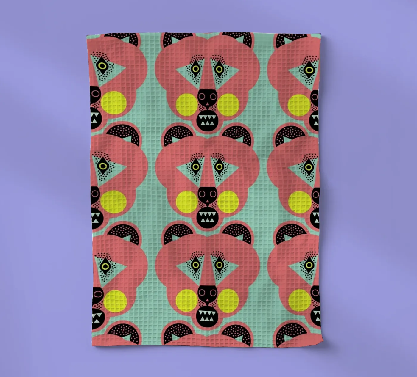 Bear Necessities torchon de Gareth Pollock Design