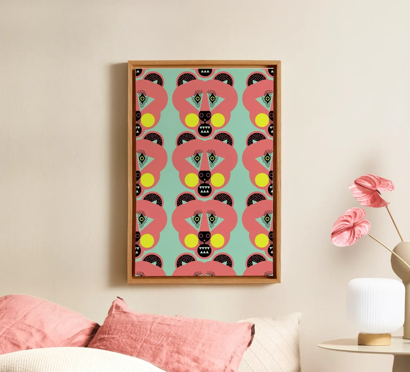 Bear Necessities canvas van Gareth Pollock Design