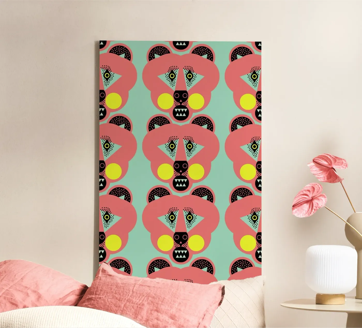Bear Necessities canvas van Gareth Pollock Design