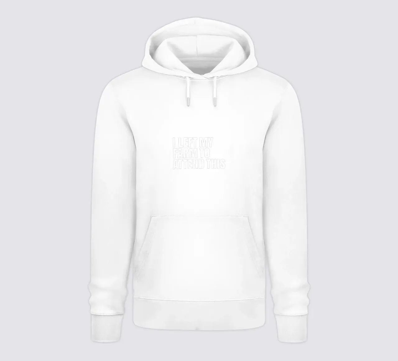 I left my farm to attend this sudadera con capucha de happieeagle