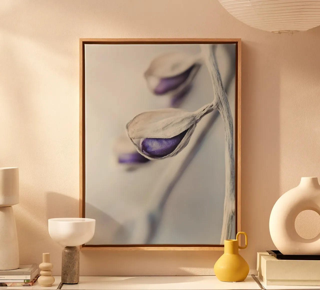 Purple Seed No 1 tela con Cornice a cassetta da treechild