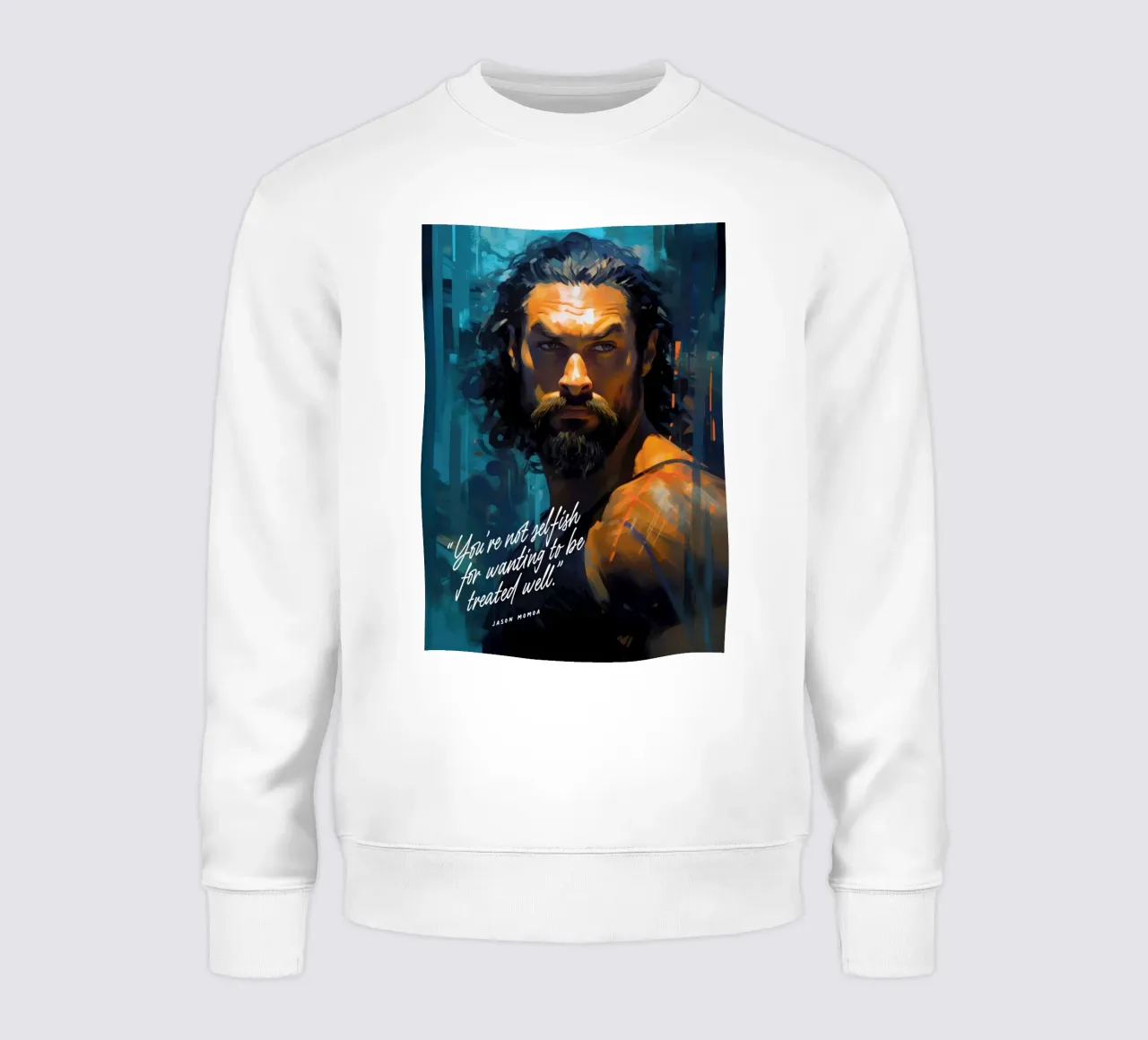 Jason Momoa Art Quote felpa da Lootprint