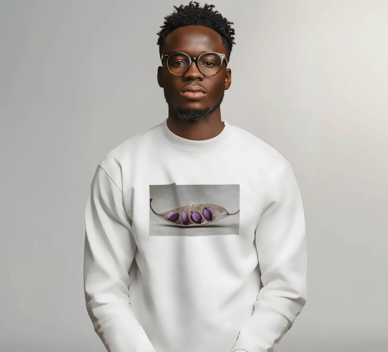 Purple Peas No 2 felpa da treechild