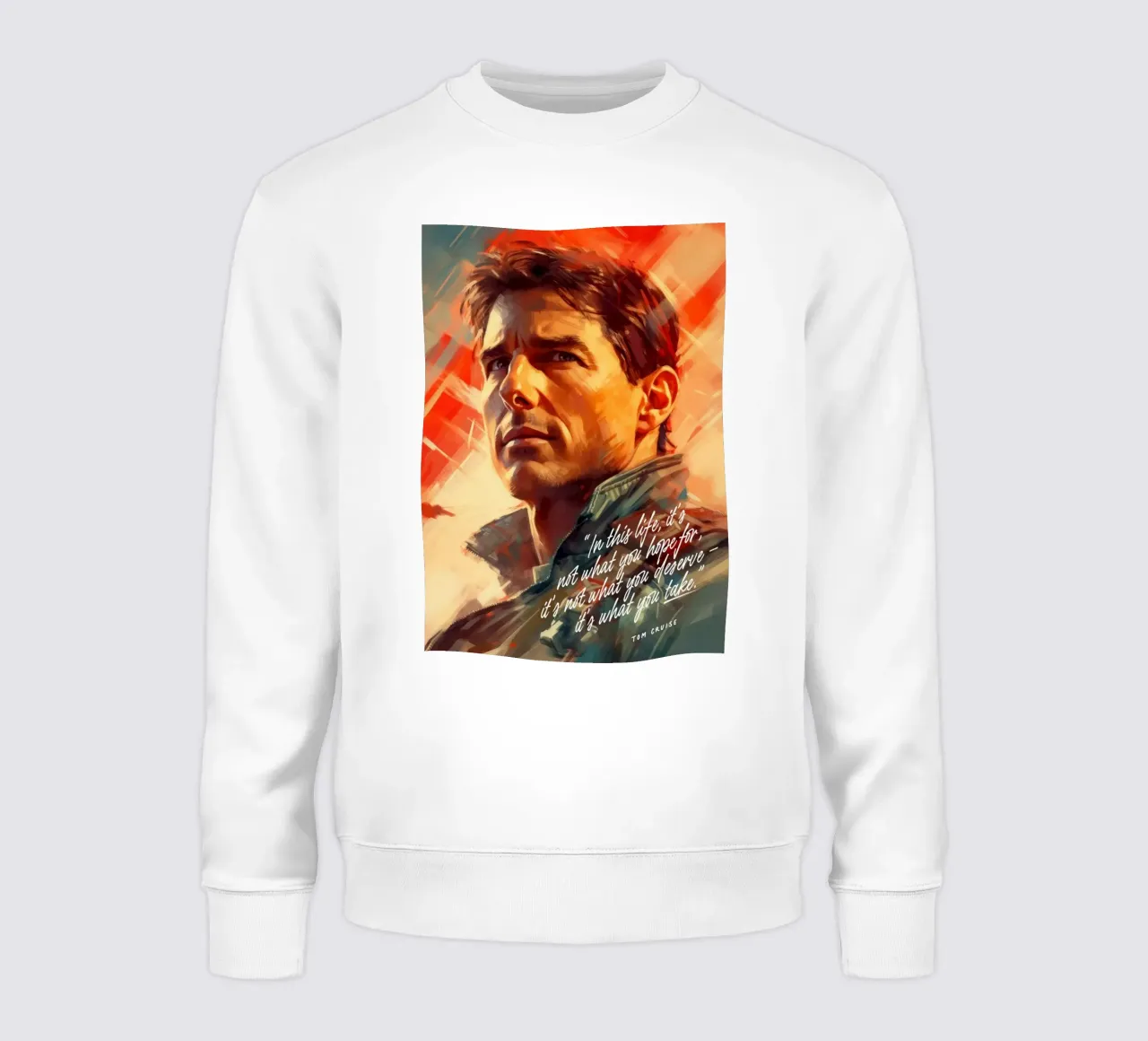 Tom Cruise Art Quote felpa da Lootprint