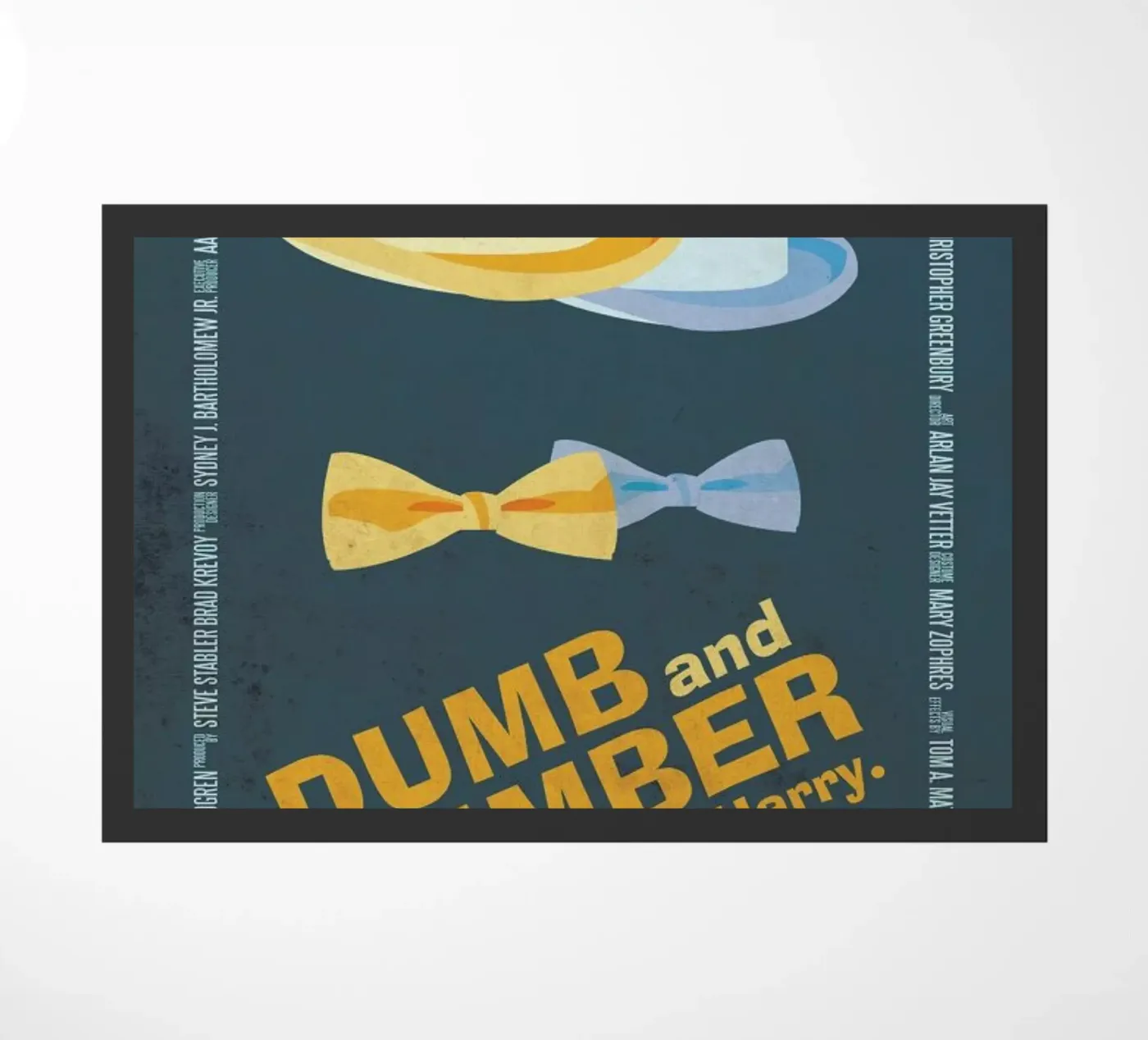 Dumb And Dumber doormat by Aycan Elijah Yilmaz