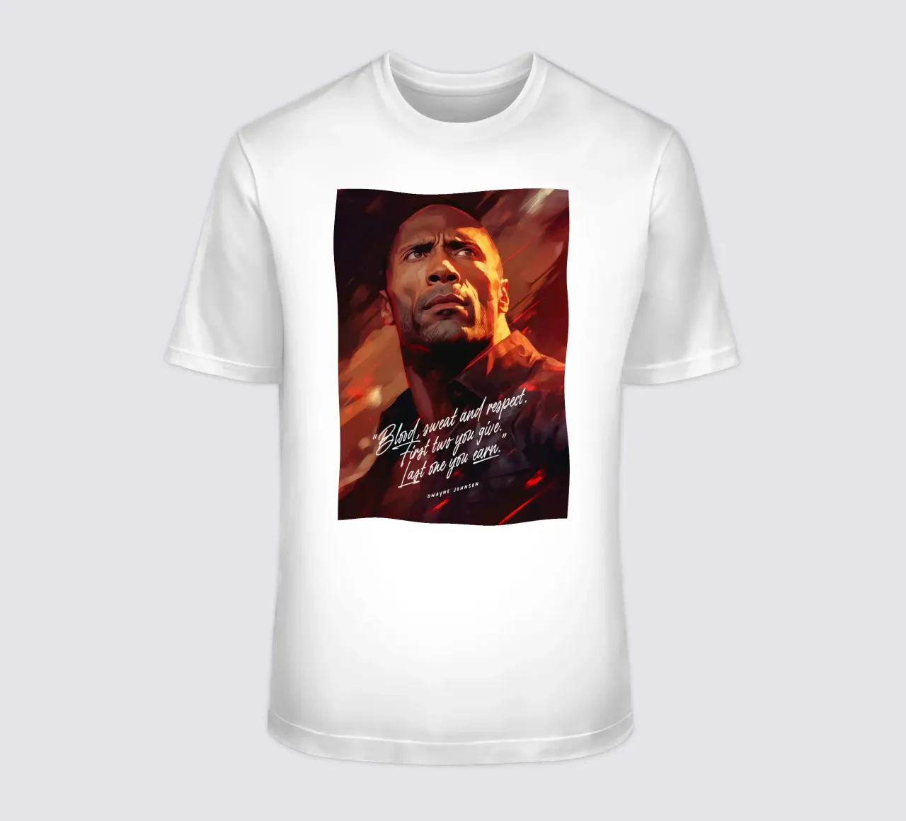 Dwayne Johnson Art Quote t-shirt da Lootprint
