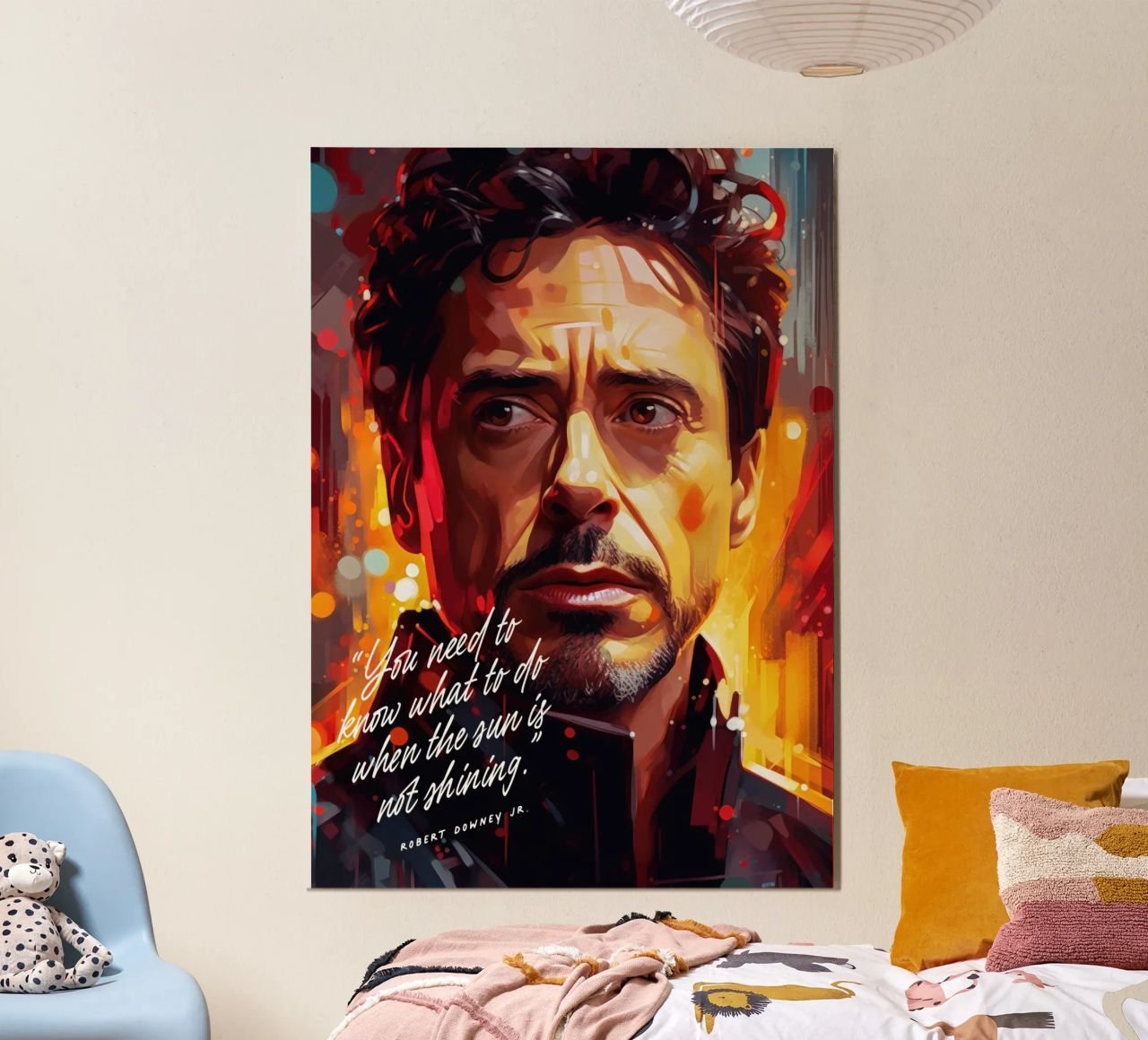 Robert Downey Jr. Art Quote poster by Lootprint