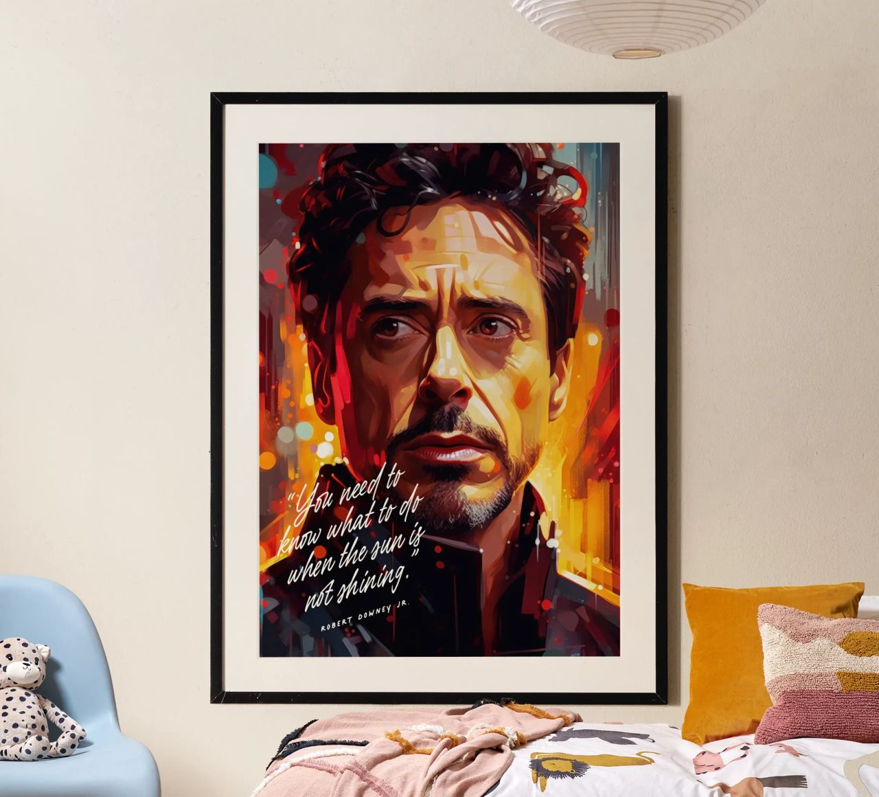Robert Downey Jr. Art Quote poster by Lootprint
