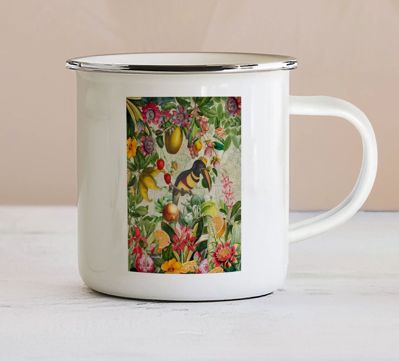 Paradiso in fiore tazza in smalto da Vintage World - Uta Naumann