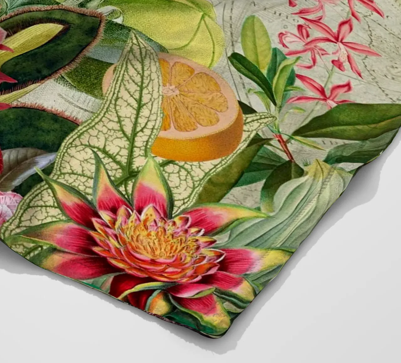 Paradiso in fiore coperta in pile da Vintage World - Uta Naumann