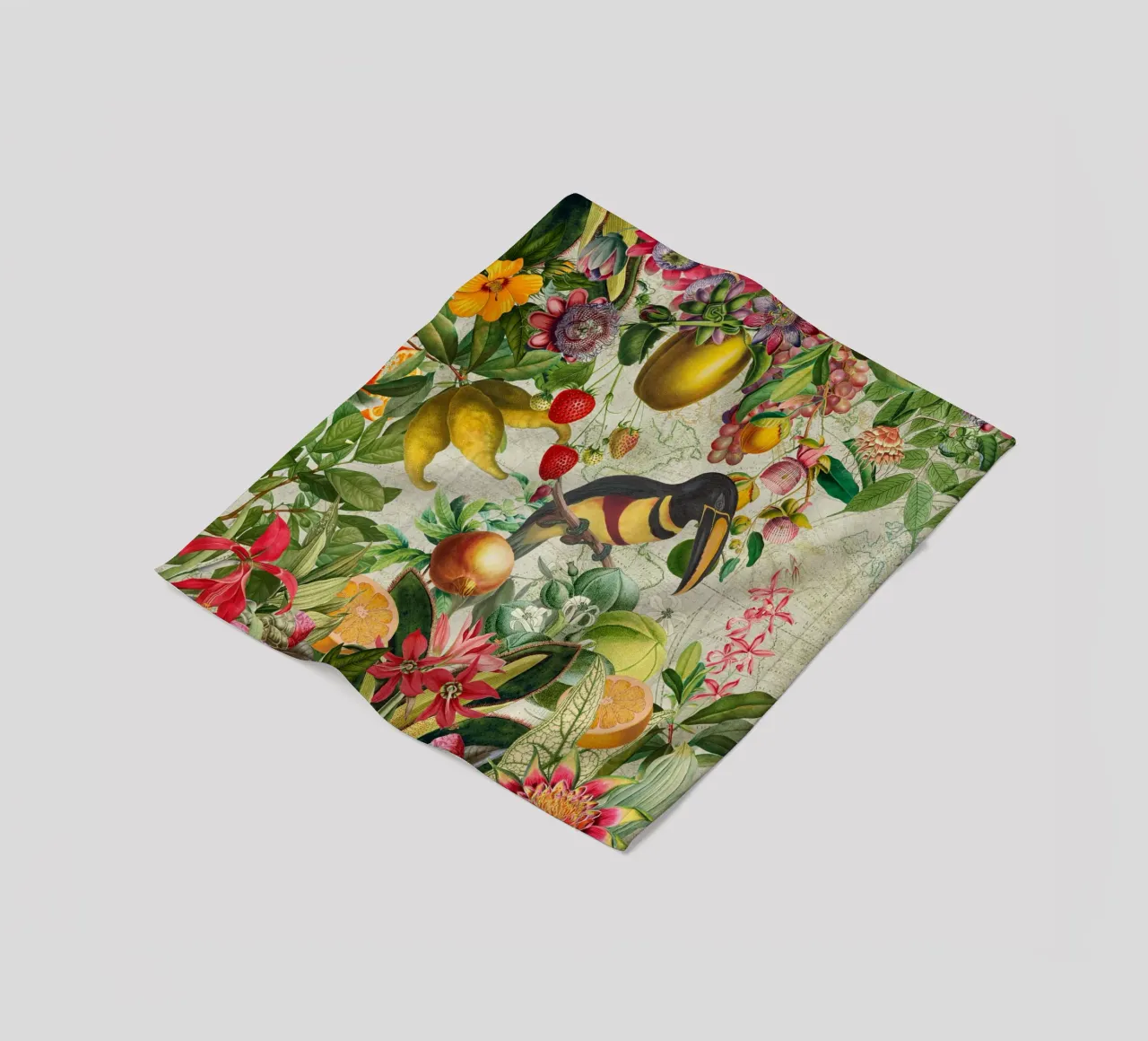 Paradiso in fiore coperta in pile da Vintage World - Uta Naumann