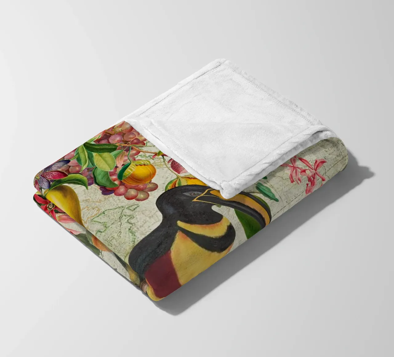 Paradiso in fiore coperta in pile da Vintage World - Uta Naumann