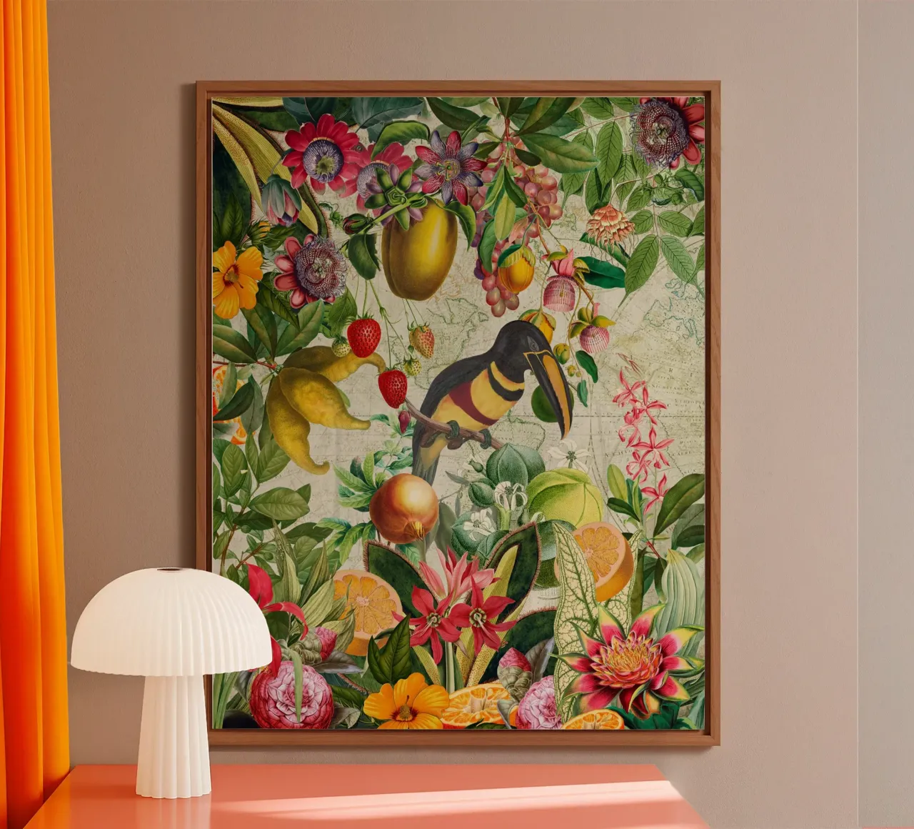 Paradiso in fiore alluminio dibond da Vintage World - Uta Naumann
