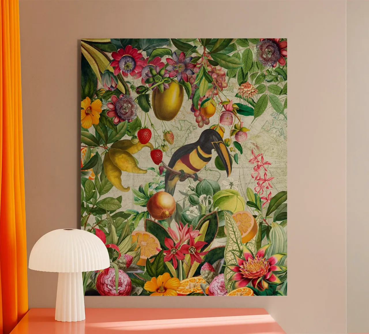 Paradiso in fiore alluminio dibond da Vintage World - Uta Naumann