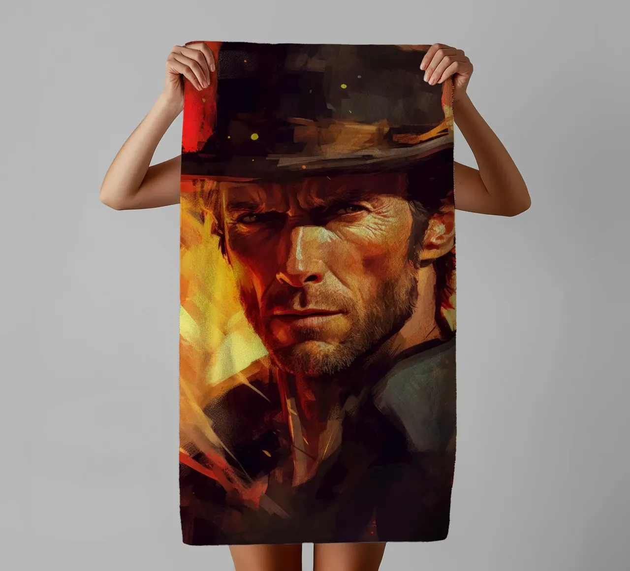 Clint Eastwood Art Quote towel by Lootprint
