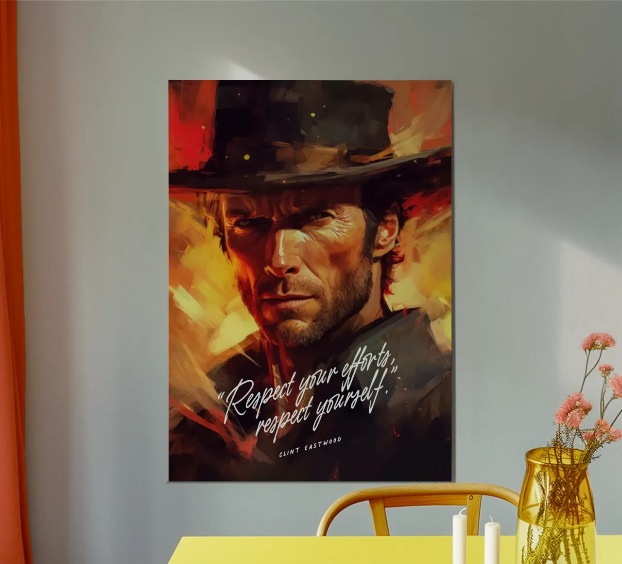 Clint Eastwood Art Quote carta hahnemühle da Lootprint
