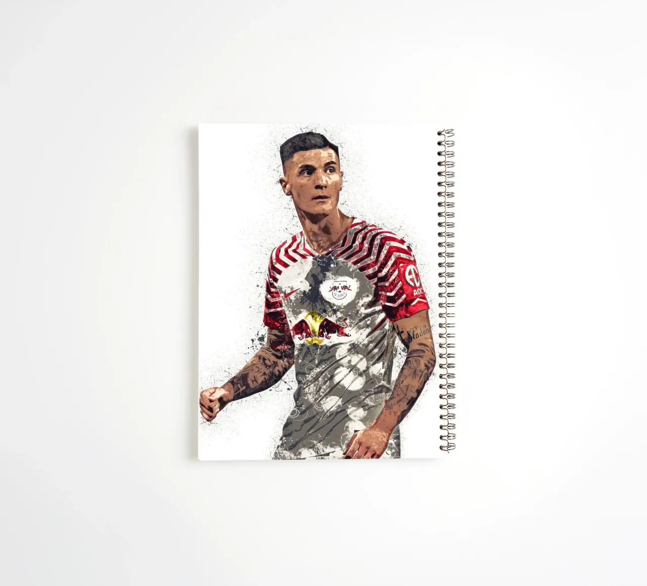 Benjamin Sesko spiral notebook by tenten