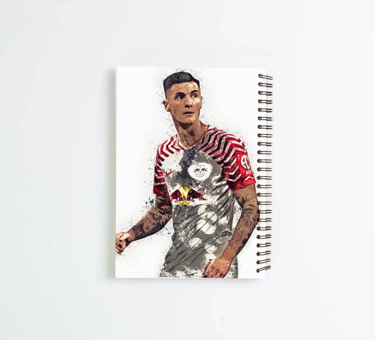 Benjamin Sesko spiral notebook by tenten