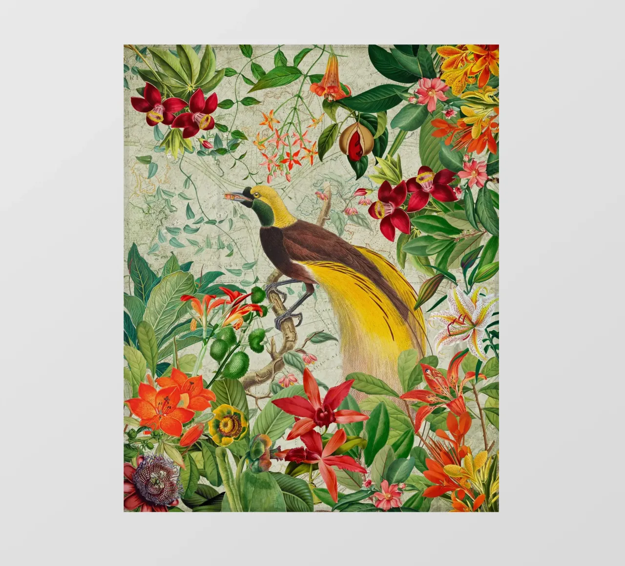 Fuga botanica telo in pvc da Vintage World - Uta Naumann