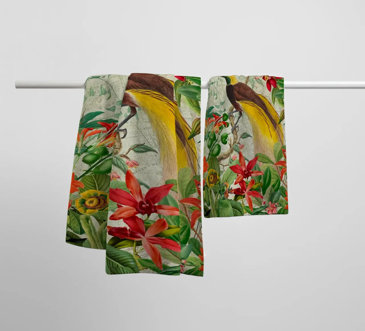 Fuga botanica asciugamano da bagno da Vintage World - Uta Naumann