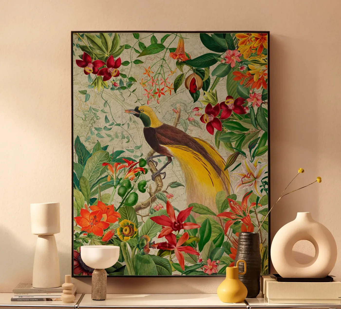 Botanische Flucht Acryl-Glas von Vintage World - Uta Naumann