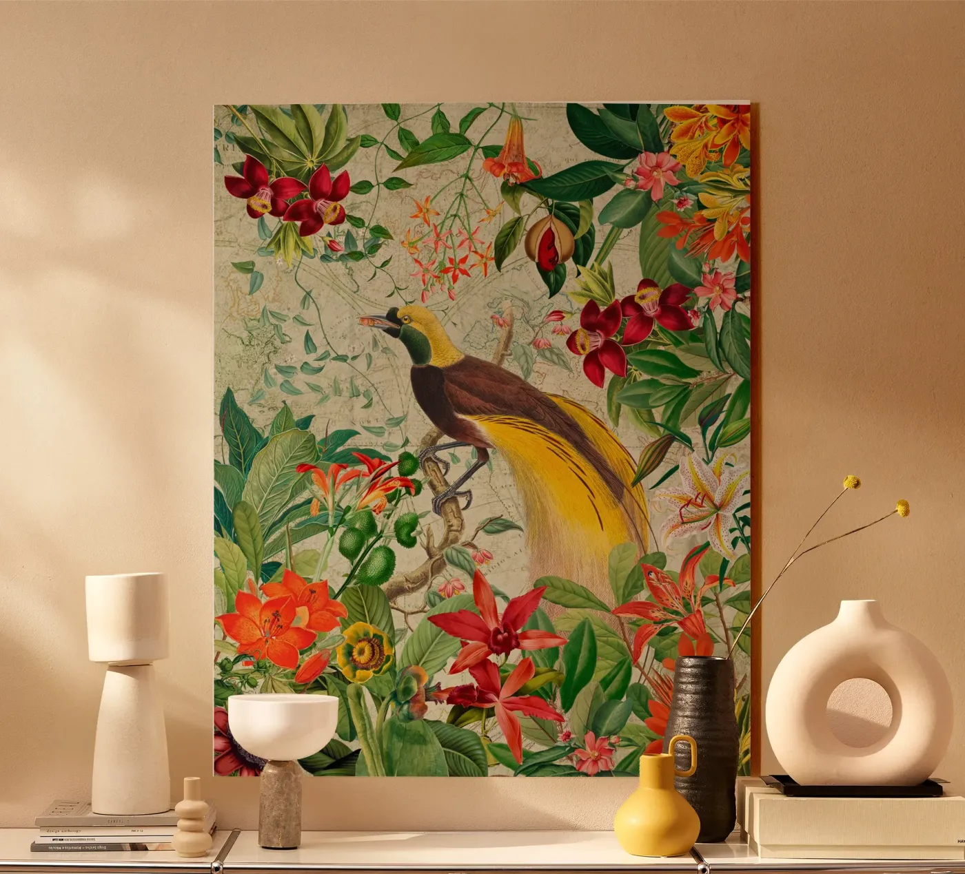 Botanische Flucht Acryl-Glas von Vintage World - Uta Naumann