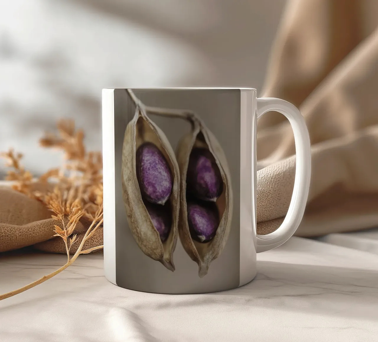 Purple Peas No 2 tazza in ceramica da treechild