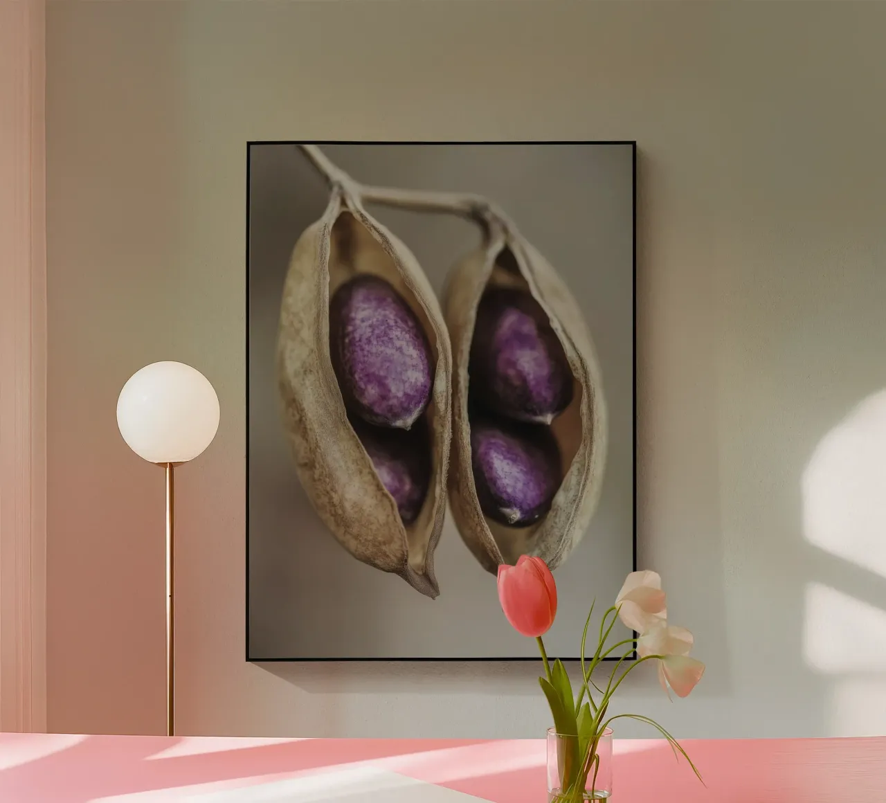Purple Peas No 2 plexiglass da treechild