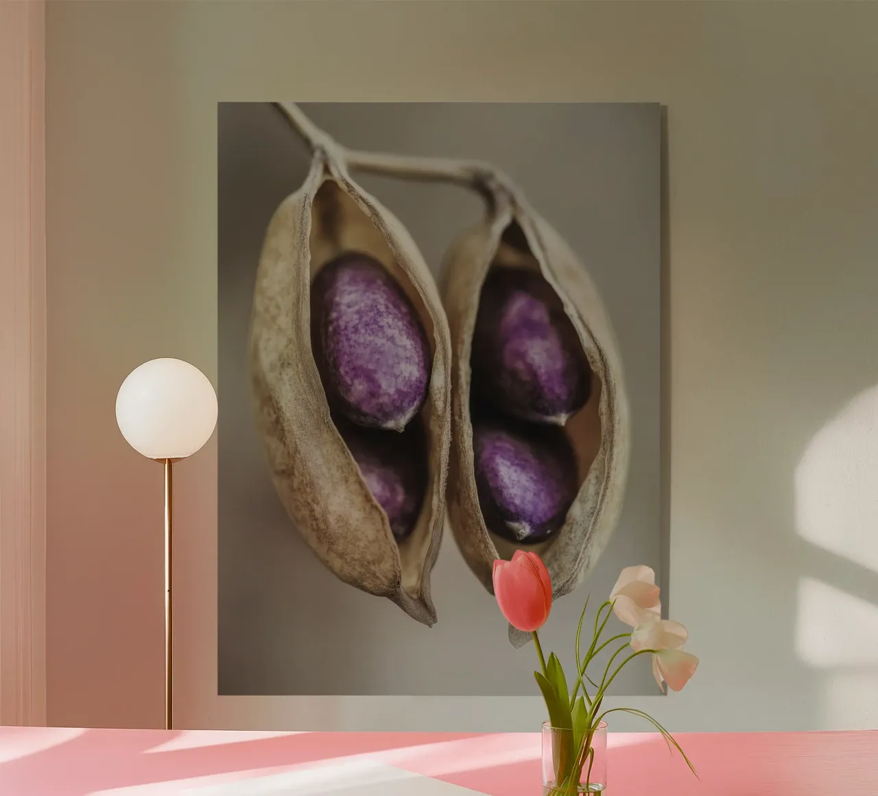 Purple Peas No 2 plexiglass da treechild