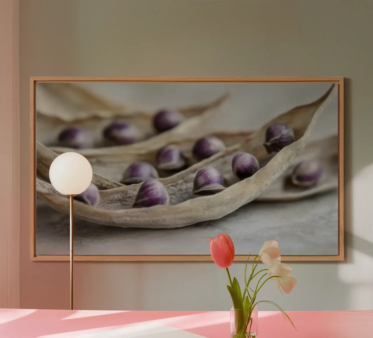 Purple Peas No 3 alluminio dibond da treechild