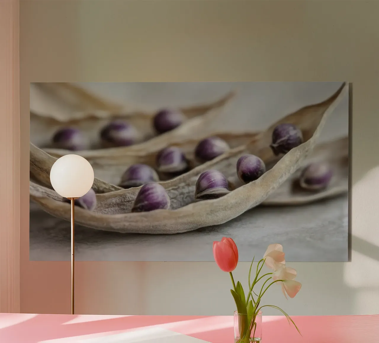 Purple Peas No 3 alluminio dibond da treechild