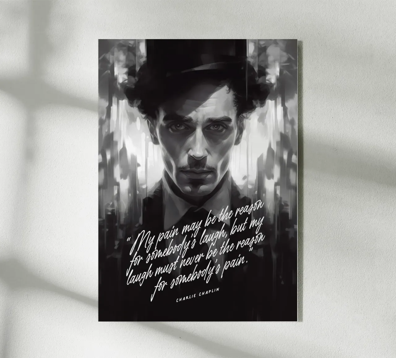 Charlie Chaplin Art Quote plexiglass da Lootprint
