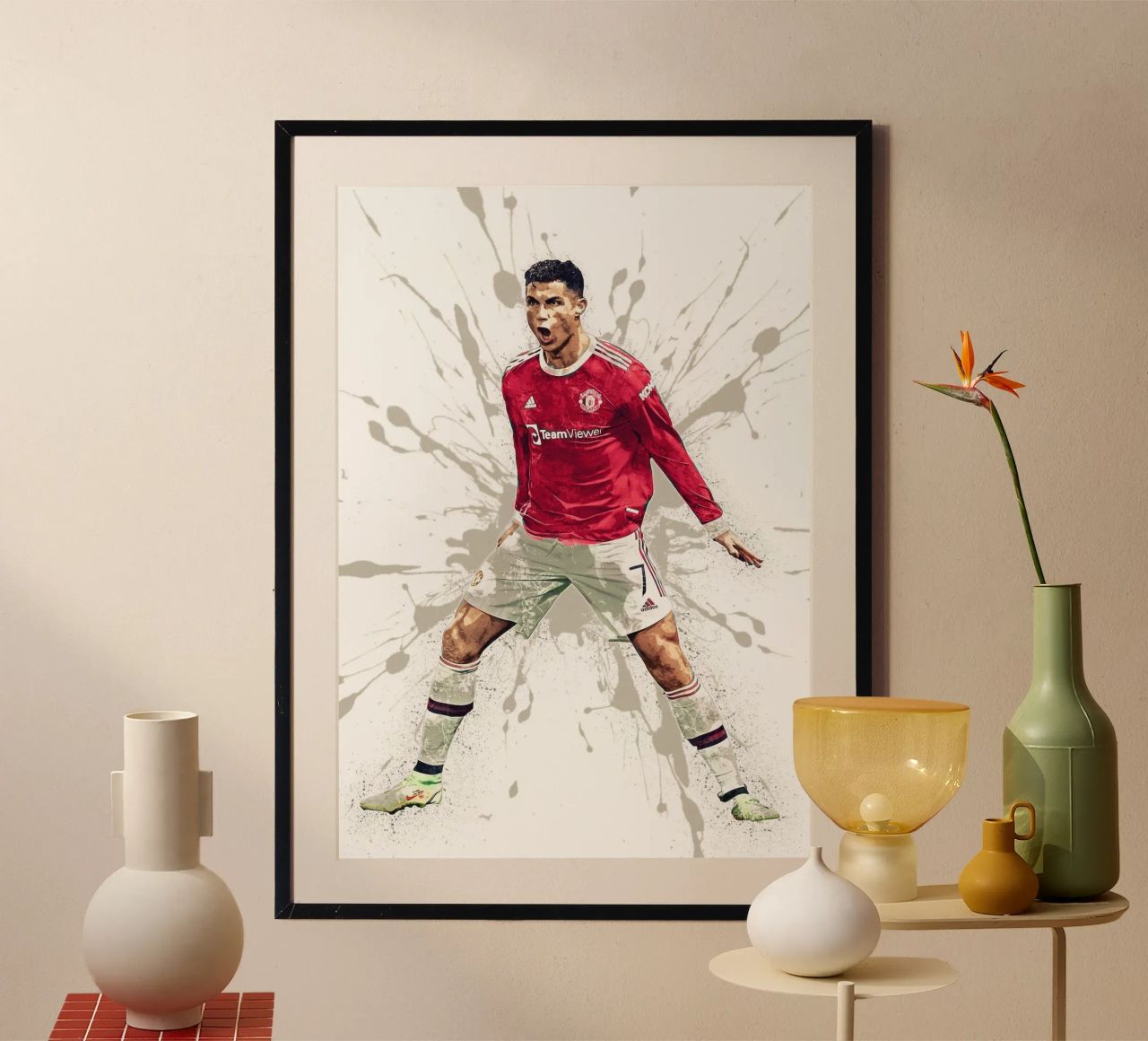 Cristiano Ronaldo Manchester united Poster von tenten