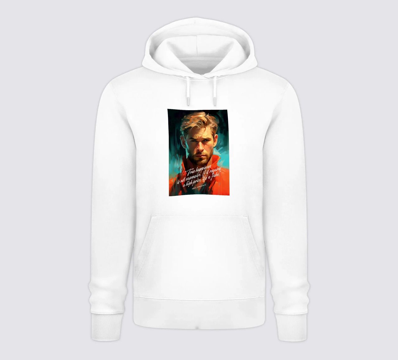 Chris Hemsworth Art Quote sudadera con capucha de Lootprint