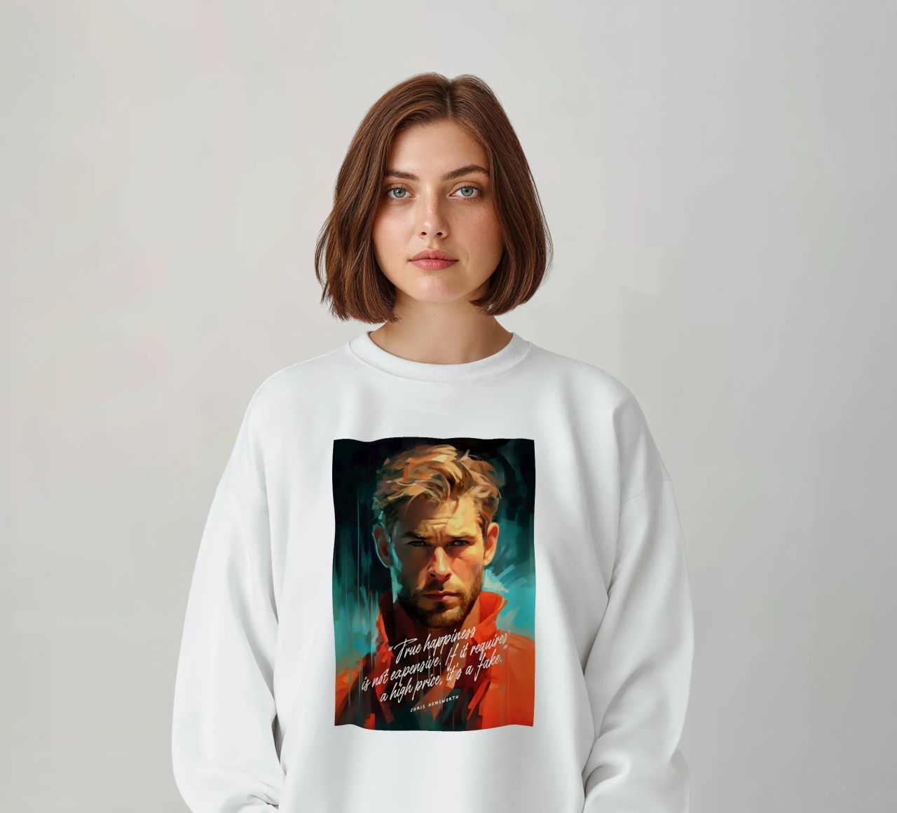 Chris Hemsworth Art Quote sudadera de Lootprint