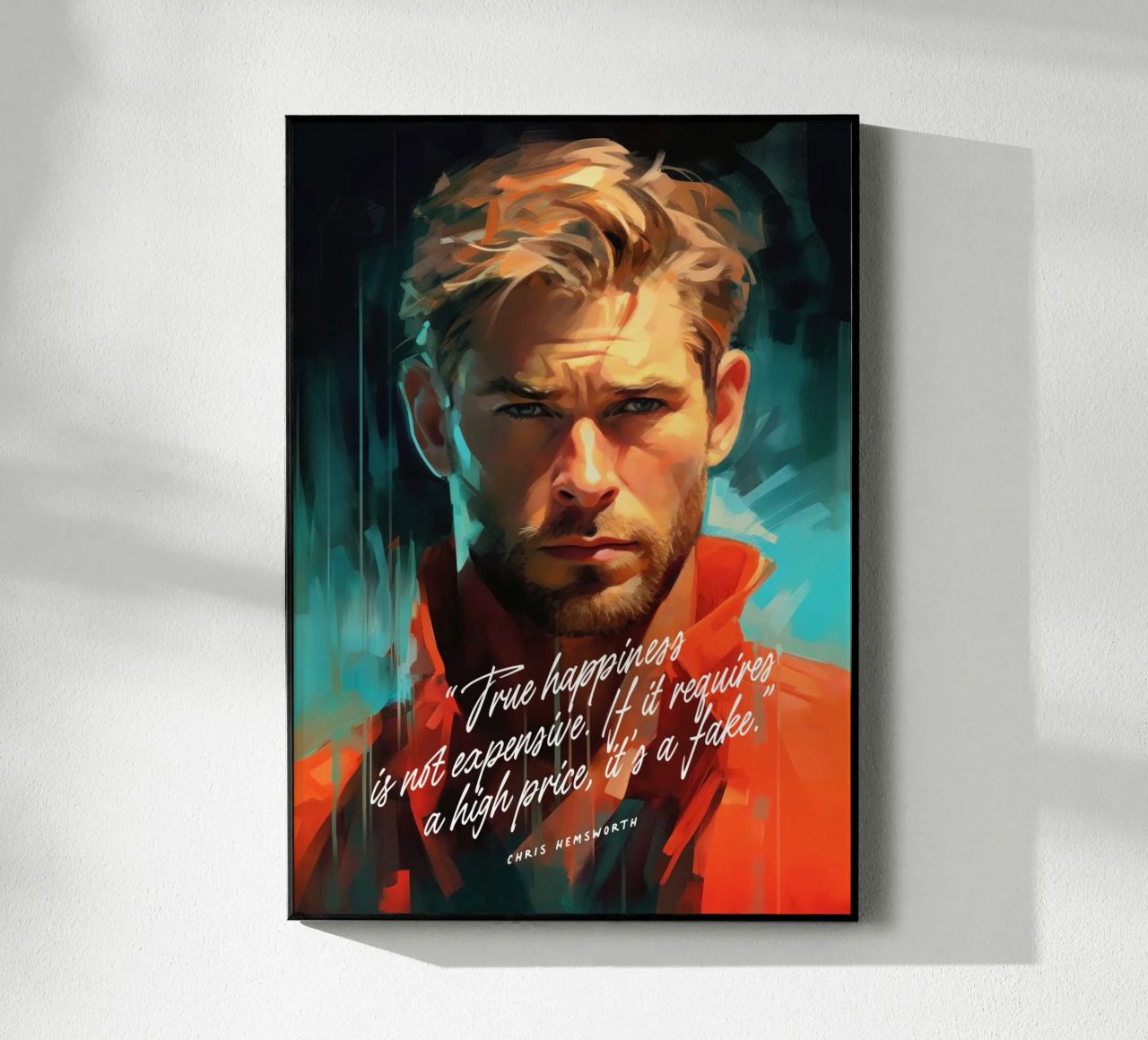 Chris Hemsworth Art Quote metacrilato de Lootprint